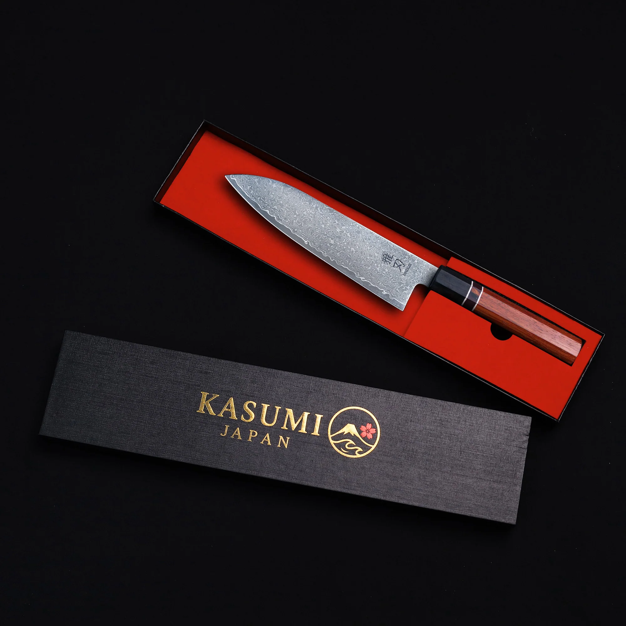 K15 Gyuto Damascus VG10 Ebony Wood Handle - Image 7
