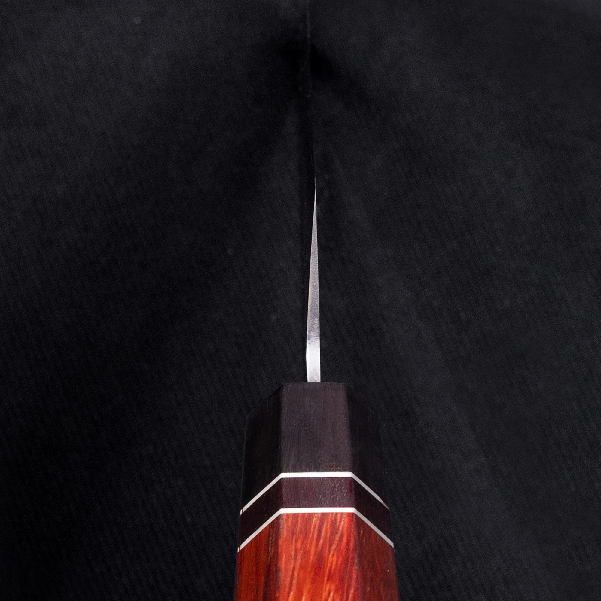 K15 Gyuto Damascus VG10 Ebony Wood Handle - Image 5