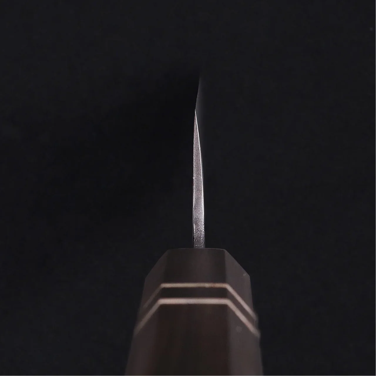 Nakiri Blue Steel Ebony Wood Handle + Whetstone - Image 5